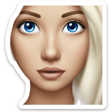 Scandic blue eyed beauty  sticker