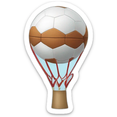 balon de futbol en la nieve sticker