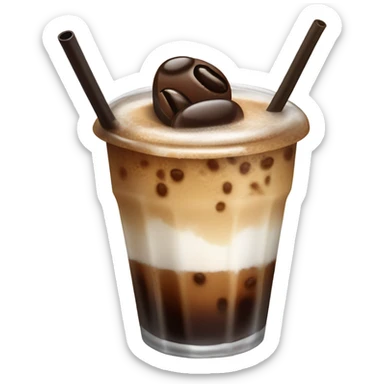Ice coffee sticker