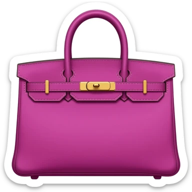 magenta hermes bag sticker