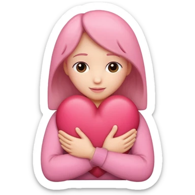 heart hug sticker