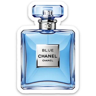 Create perfume emoji for blue de Chanel and jpg sticker