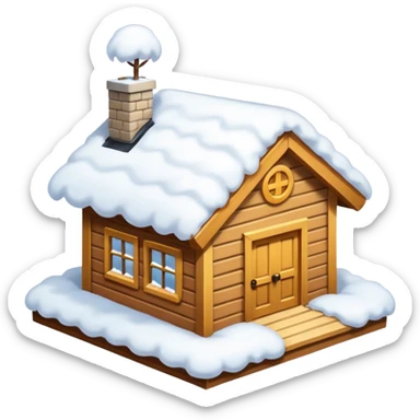  snow that accumulates on the roof  sticker