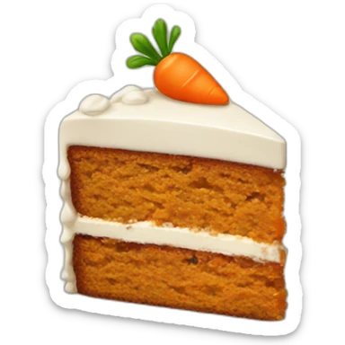 carrot cake sticker
