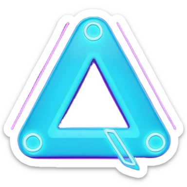 futuristic minimalistic emoji icon, letter "S" formed by three glowing digital lines representing Storm, Atom and NoizeGames, neon purple (#8B5CF6) and cyan (#00E0FF) on dark background, modern tech style, 1:1 aspect ratio sticker