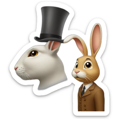 Mister jack déguisé en lapin sticker