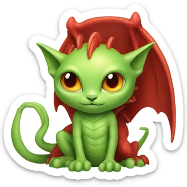 [politically incorrect, (
	{ female, alien, color: light green, hair:red, eyes:cat} ]
	on a 
	[{ dragon:red}]) sticker