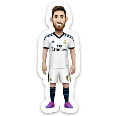 Messi Real Madrid  sticker