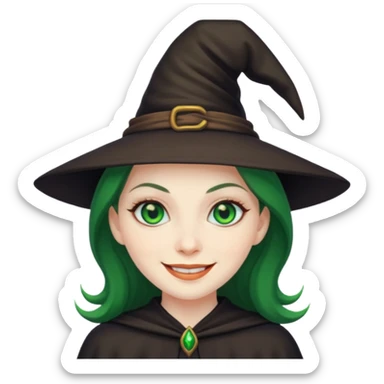Witch smile sticker