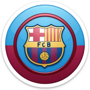 Fc Barcelona logo imoji sticker