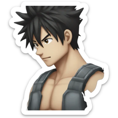 Gray fullbuster beat up by Ezra scarlet sticker