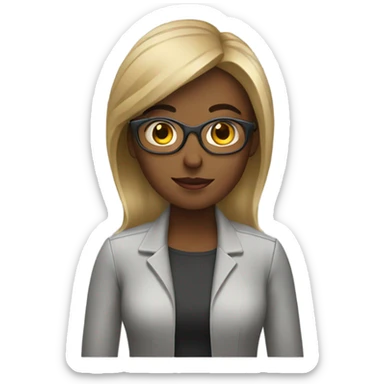 Female graphic designer  sticker