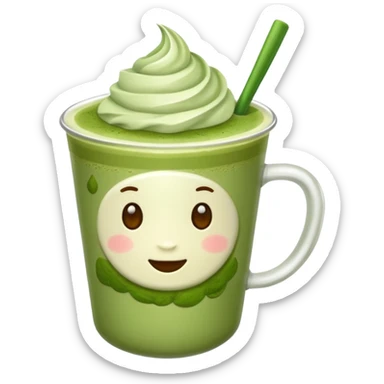 matcha latte sticker