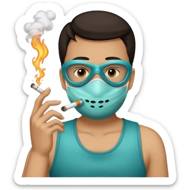 Smoking a noz tank sticker