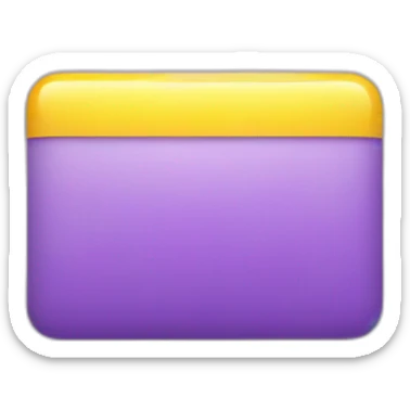 Cold purple Square, Vita, White, Yellow K sticker