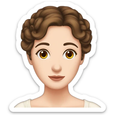 miss elizabeth bennet pride and prejudice sticker