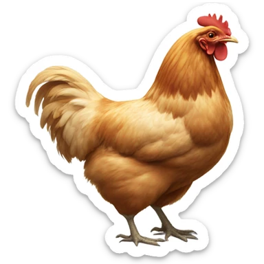 Chicken booty sticker
