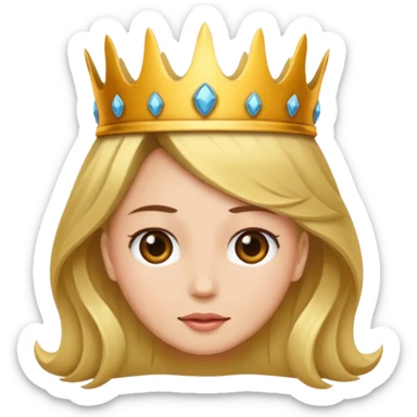 visage d'un pretre avec un couronne de cheveux et une toge sticker