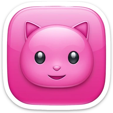 pink chat gpt ai app logo sticker