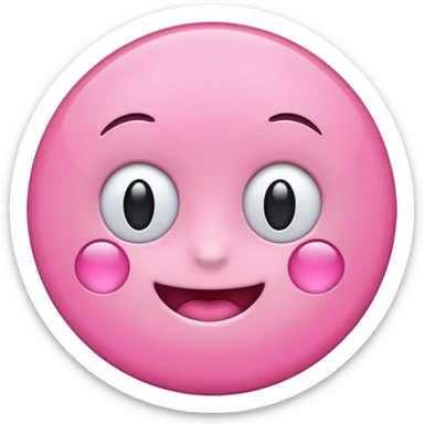 circulo + color rosa. NO cara ni nada, SOLO EL CIRCULO ROSA sticker