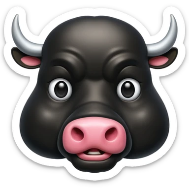 Bull emogi sticker