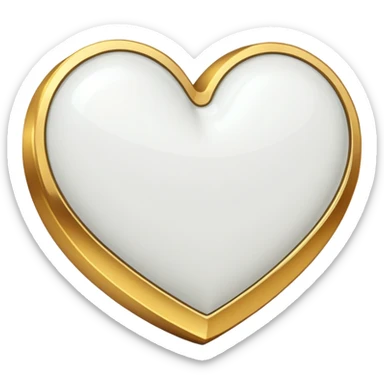 heart fully repaired sealed with gold no visible cracks sticker