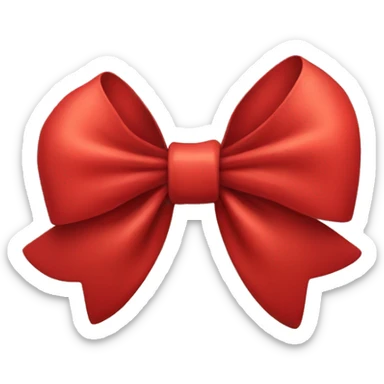 red bow sticker