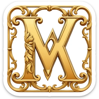 the letter "w" sticker