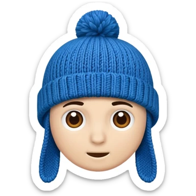 only a beanie, no person sticker