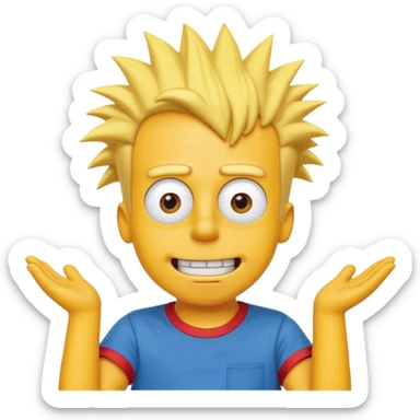 Bart Simpson sticker