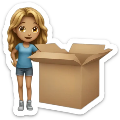girl-white-pointing-at-one-box sticker