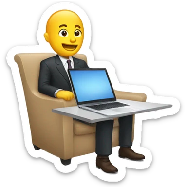 interview laptop sticker