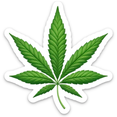 Hola de cannabis sticker