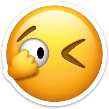 punched in eye sad emoji sticker