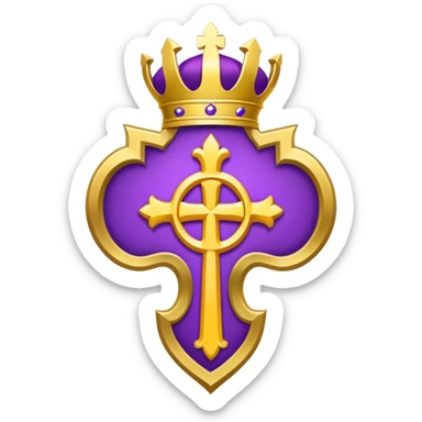 Archibishop's emblem with a touch of violet sticker