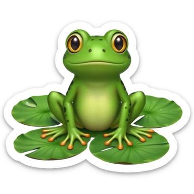 Frog emoji sticker