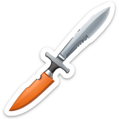 A flint knife chipped unevenly but shining at the edge.






 sticker