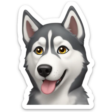 syberian husky no sticker