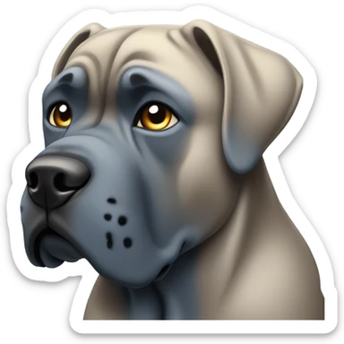 A blue-colored Cane Corso as a electrician. sticker