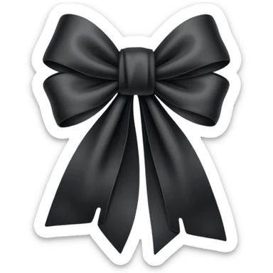 One Black ribbon for dead people honoring sticker