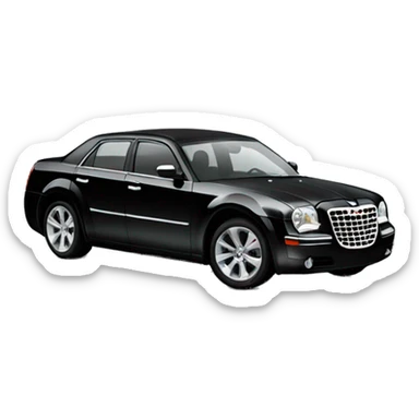 black chrysler 300 sticker