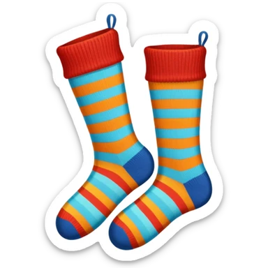 Colourful pair of socks sticker
