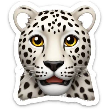 Un corazón de leopardo sticker