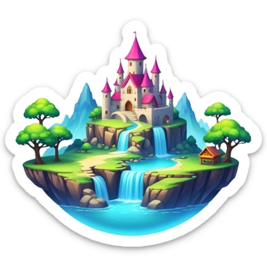Fantasy scenery  sticker