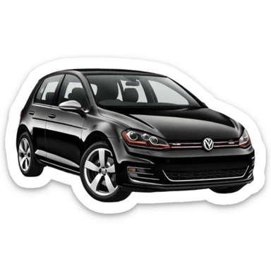 black golf mk7 2016 sticker