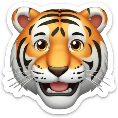 funny tiger sticker