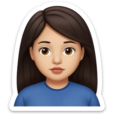 My hair and eyes are dark brown, I'm a little chubby, my eyes aren't round, nor is my face, my eyes are a little narrow, my jaw and chin are nicely defined, my hair can be said to be long, my lips are nicely proportioned, but not too big, they're medium sized sticker