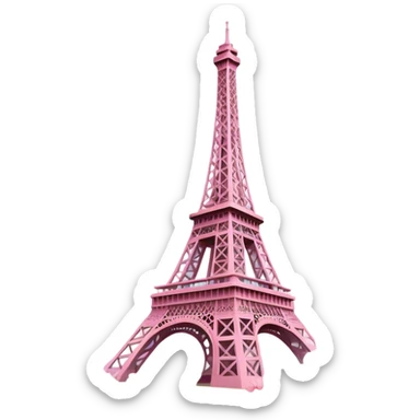 Eiffel Tower with cherry blossoms  sticker