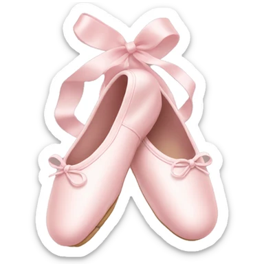 Pale pink ballet shoes sticker