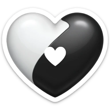🤍🖤 sticker